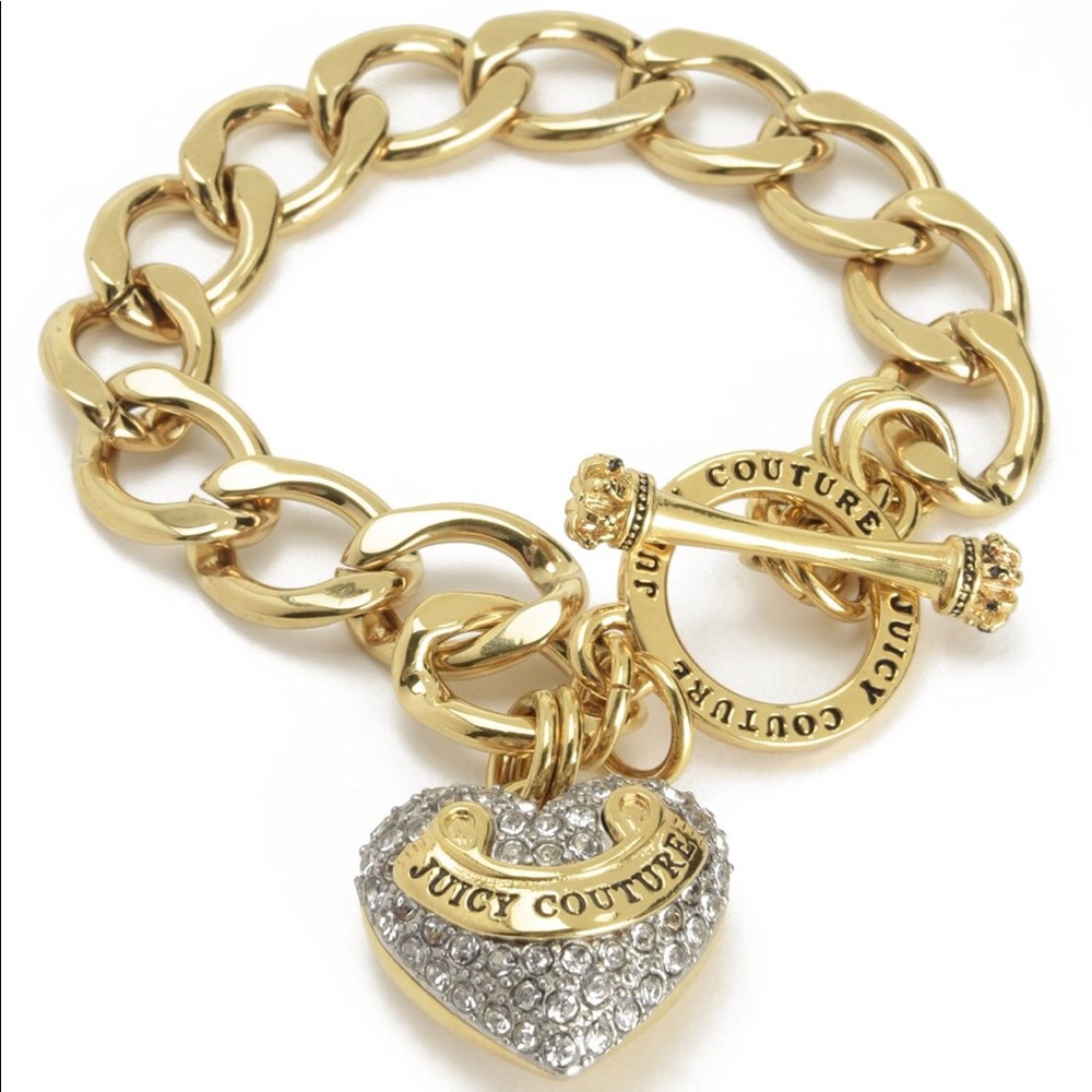 Juicy Couture Starter Charm Bracelet (Gold)